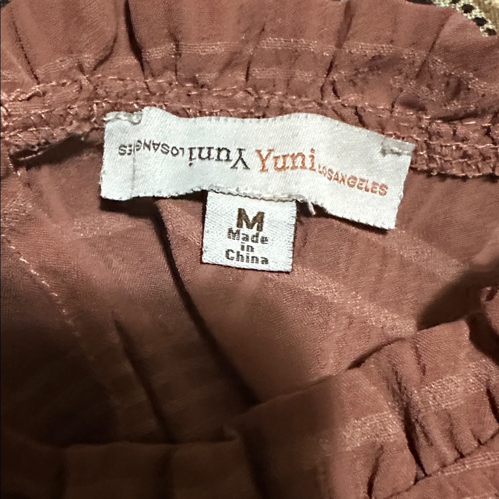 Women's Ruffled Brown Top - Picture 3 of 4